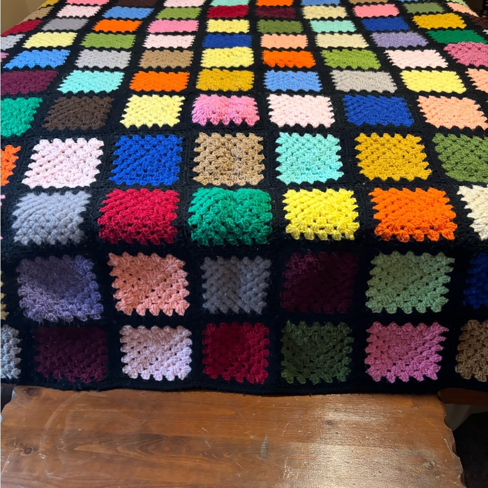HANDMADE Multicolor Patchwork Quilt - Picture 2 of 3